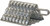 Serrated Wheel Chock, Galvanized, 9"L x 10"W x 6"H, Buyers WC091060