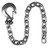 Safety Chain, 3/8" x 42" w/Forged Slip Hook, Buyers BSC3842