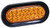 6-1/2" Oval Amber Strobe Light, 6 Flash, 12-24vdc, Recessed, Buyers SL65AO
