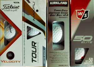 White Golf Balls Titleist Maxfli Kirkland Wilson White Golf Balls Titleist Maxfli Kirkland Wilson