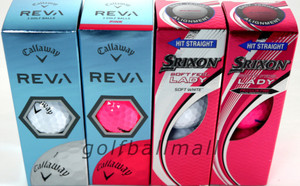 Pink & White Golf Balls Callaway Reva Srixon Soft Feel Pink & White Golf Balls Callaway Reva Srixon Soft Feel