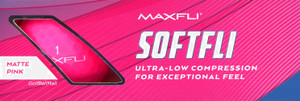 Maxfli Softfli Matte Pink Golf Balls Maxfli Softfli Matte Pink Golf Balls