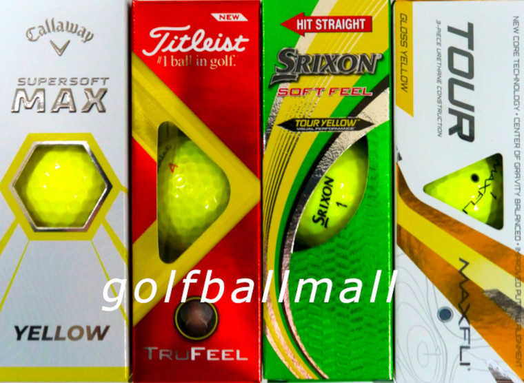 Yellow Golf Ball Gift Set