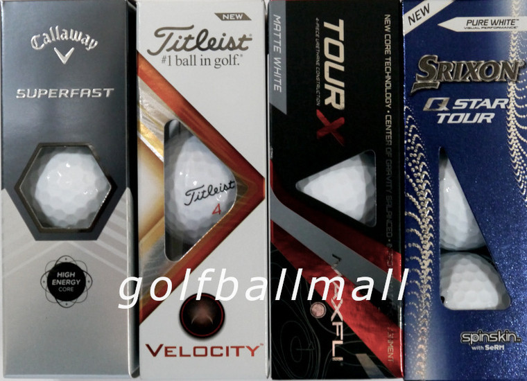 Golf Ball Gift Set Callaway Titleist Maxfli Srixon