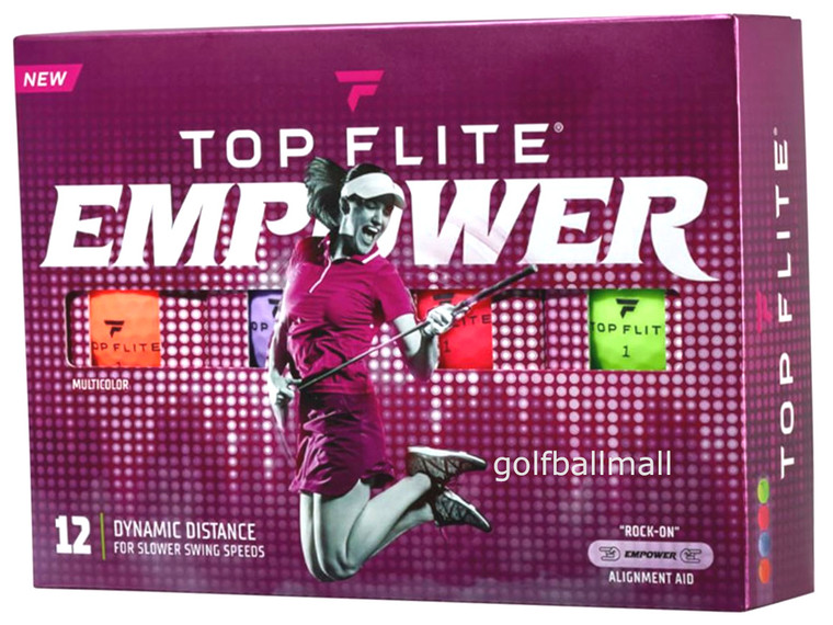 Top Flite Women's Empower Multi Color Golf Balls