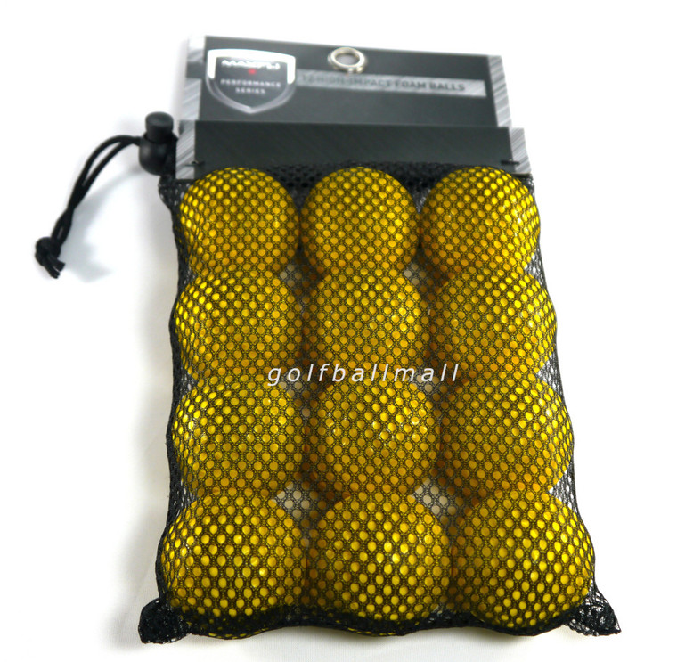 Maxfli Foam Practice Balls High-Impact Yellow