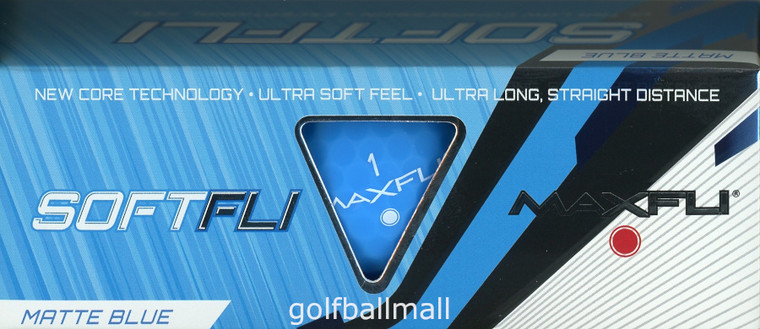 Maxfli Softfli Golf Balls Matte Blue Sleeve