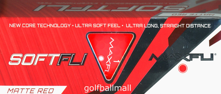 Maxfli Softfli Golf Balls Matte Red Sleeve