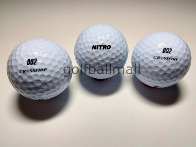 Nitro Crossfire Golf Ball 3 Pack White