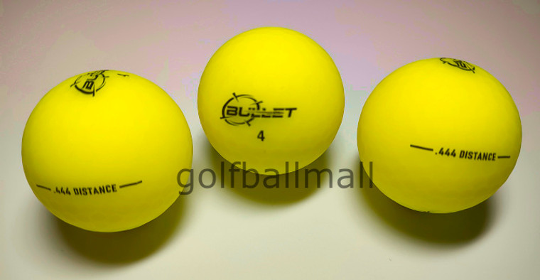 Bullet Golf Balls 3 Pack Matte Yellow
