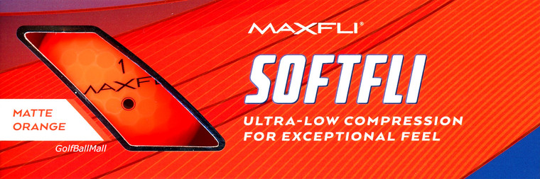 Maxfli Softfli Golf Balls Matte Orange