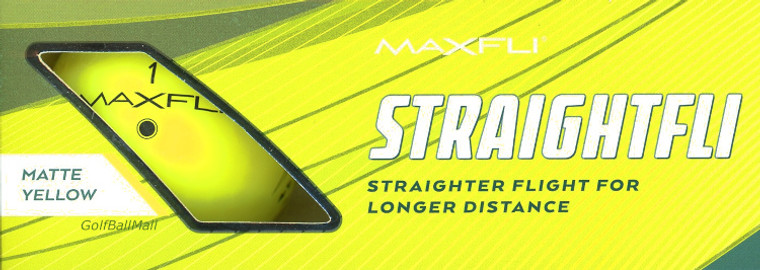 Maxfli Straightfli Matte Yellow Golf Balls