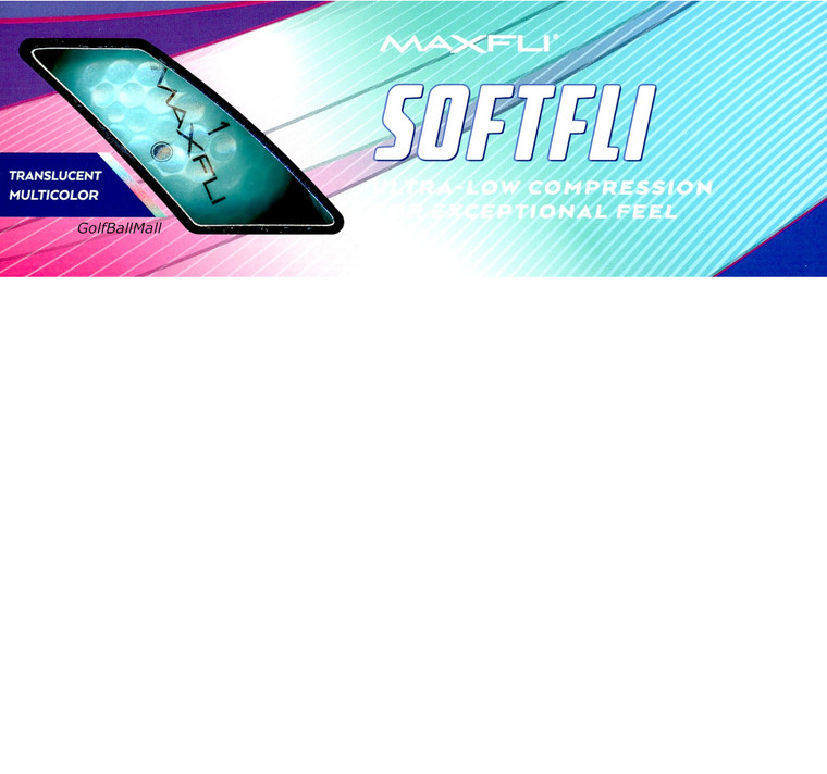 Maxfli Softfli translucent blue golf ball sleeve