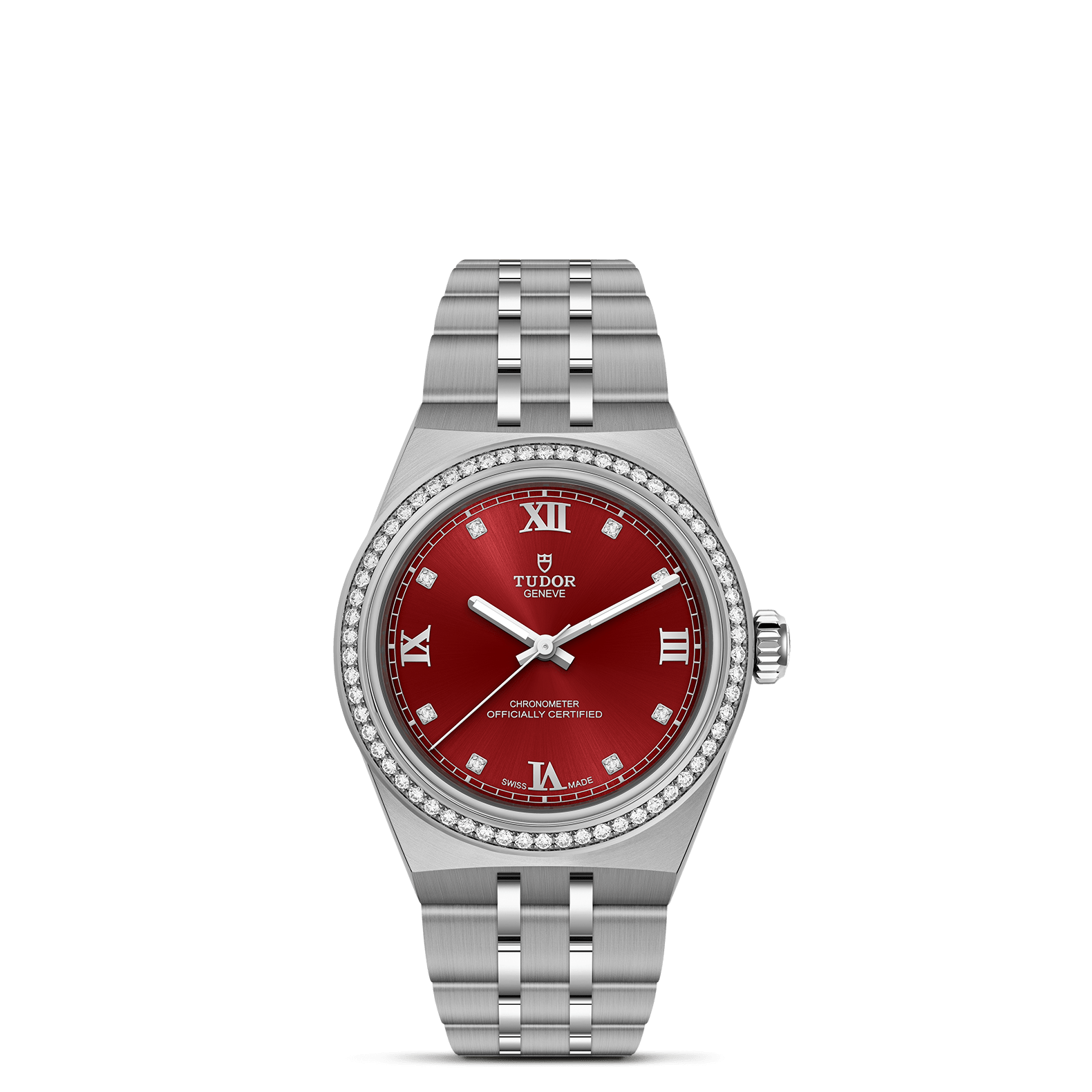 Tudor TUDOR Royal in 30mm steel case, Burgundy dial - Global Watch Company