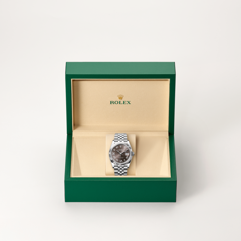rolex Datejust in White Rolesor - combination of Oystersteel and white gold, M126234-0071 - Global Watch Company (GWC)