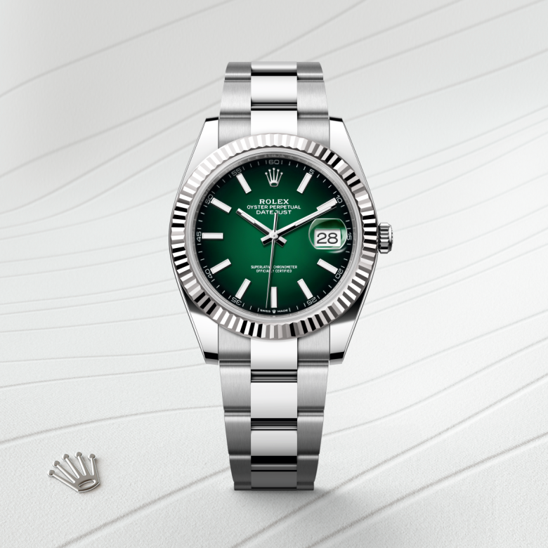 rolex Datejust in White Rolesor - combination of Oystersteel and white gold, M126334-0033 - Global Watch Company (GWC)