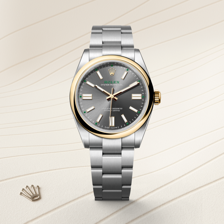 rolex Oyster Perpetual in Yellow Rolesor - combination of Oystersteel and yellow gold, M134303-0001 - Global Watch Company (GWC)