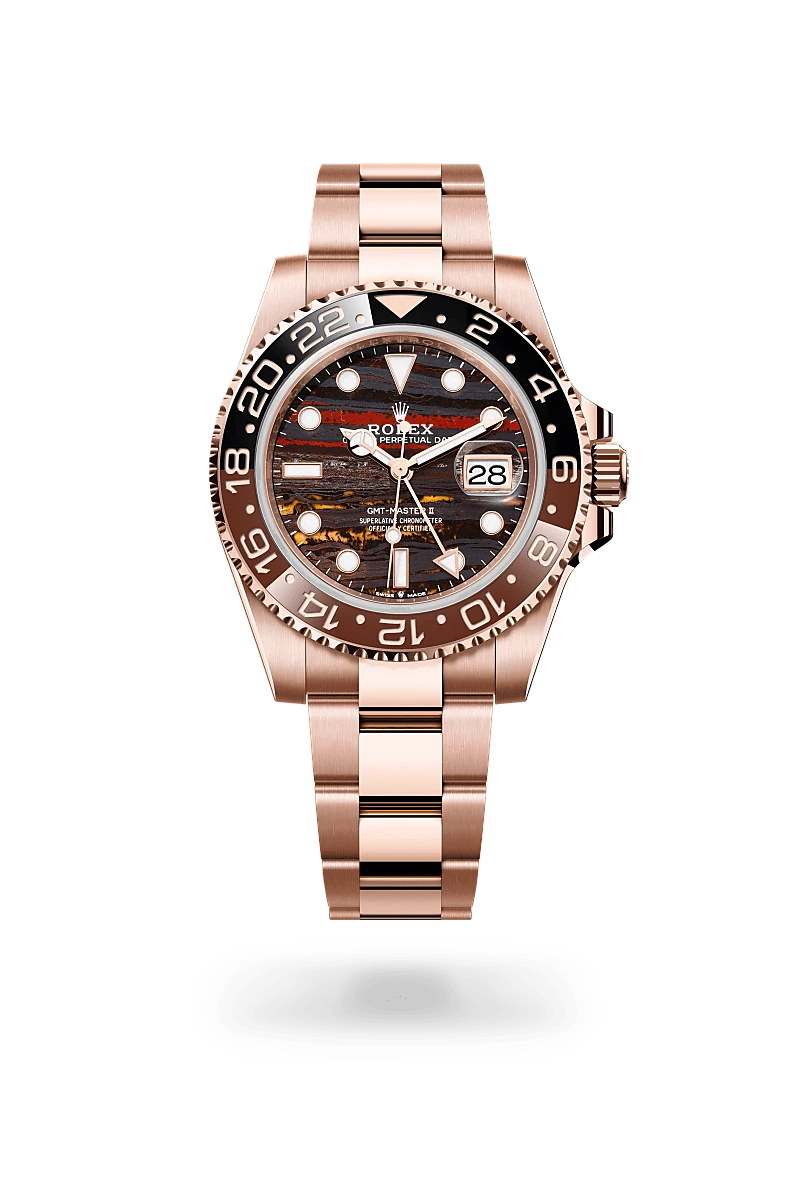 rolex GMT-Master II in 18 ct Everose gold, M126715CHNR-0002 - Global Watch Company (GWC)
