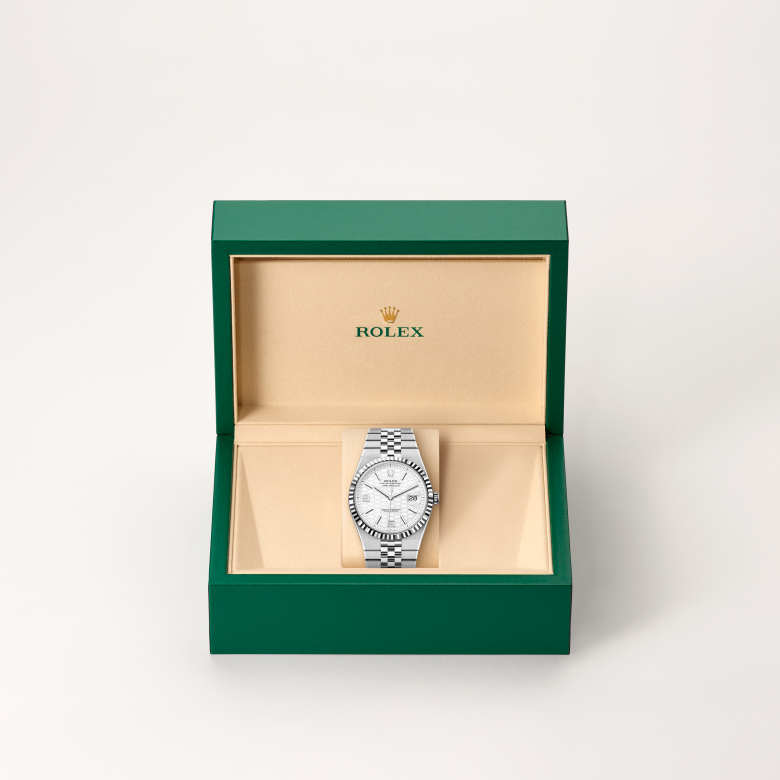 rolex Land-Dweller in White Rolesor - combination of Oystersteel and white gold, M127334-0001 - Global Watch Company (GWC)