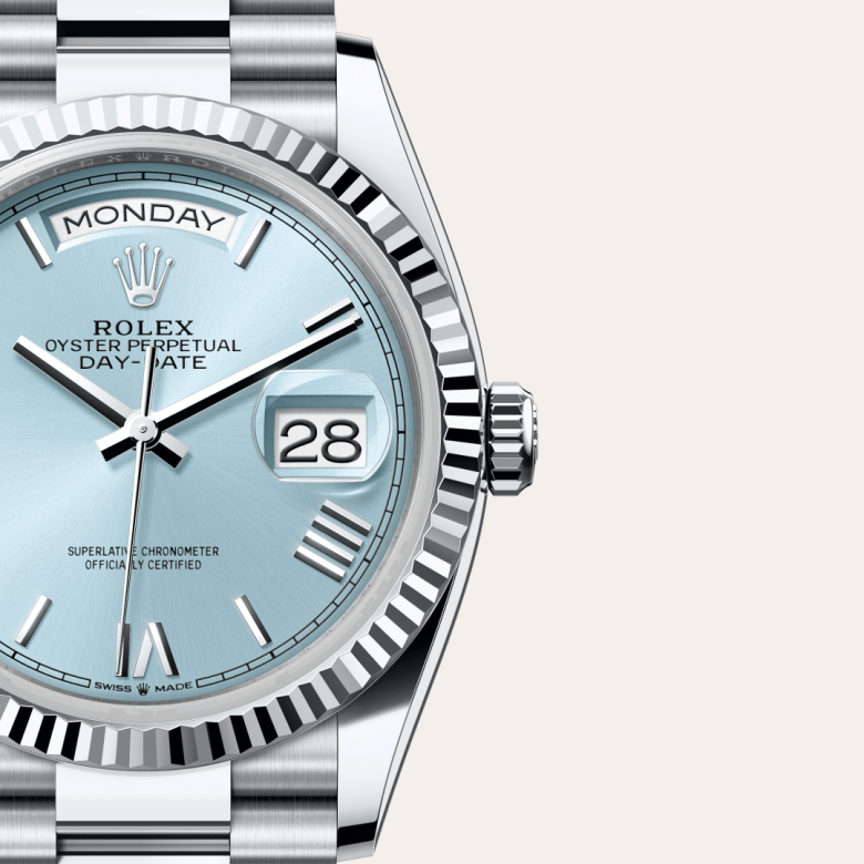 rolex Day-Date in Platinum, M128236-0018 - Global Watch Company (GWC)