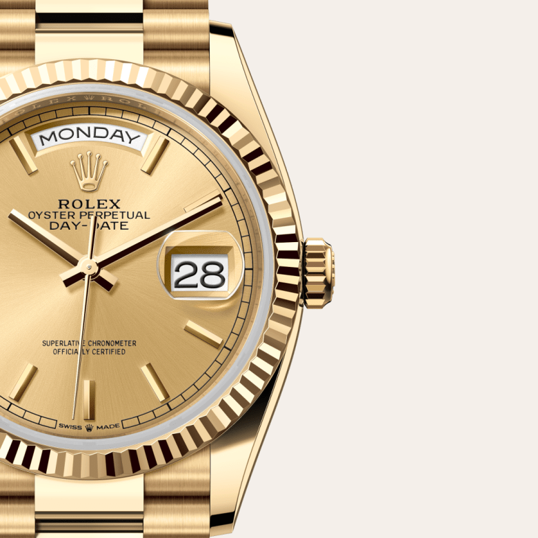 rolex Day-Date in 18 ct yellow gold, M128238-0045 - Global Watch Company (GWC)