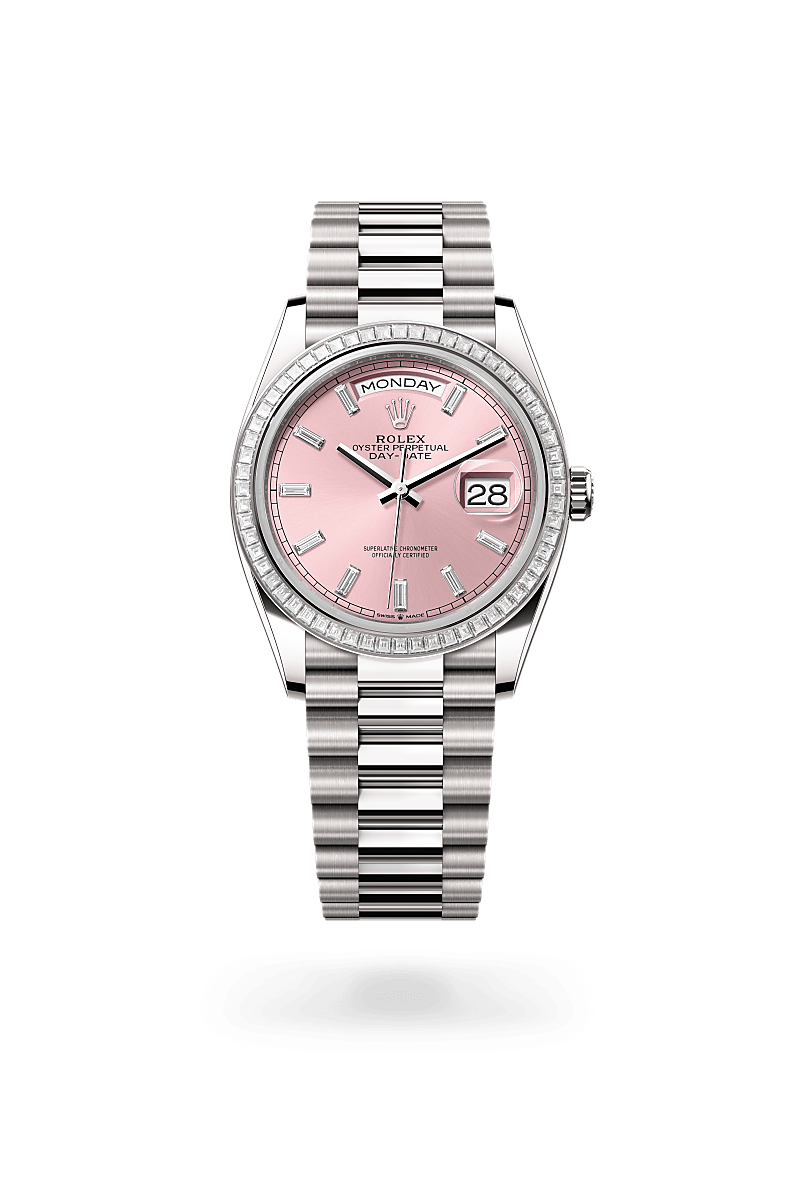 rolex Day-Date in 18 ct white gold, M128399TBR-0029 - Global Watch Company (GWC)