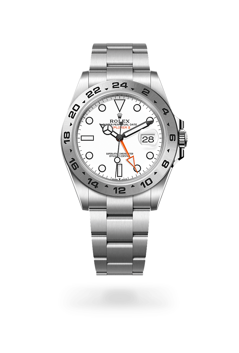 rolex Explorer II in Oystersteel, M226570-0001 - Global Watch Company (GWC)