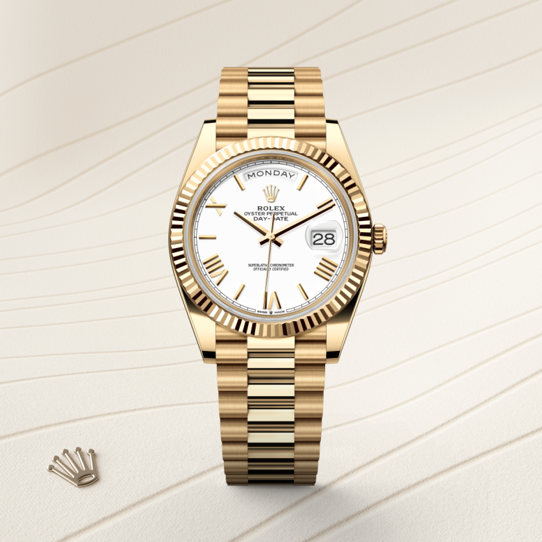 rolex Day-Date in 18 ct yellow gold, M228238-0042 - Global Watch Company (GWC)