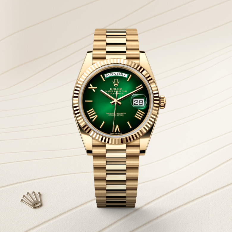 rolex Day-Date in 18 ct yellow gold, M228238-0069 - Global Watch Company (GWC)