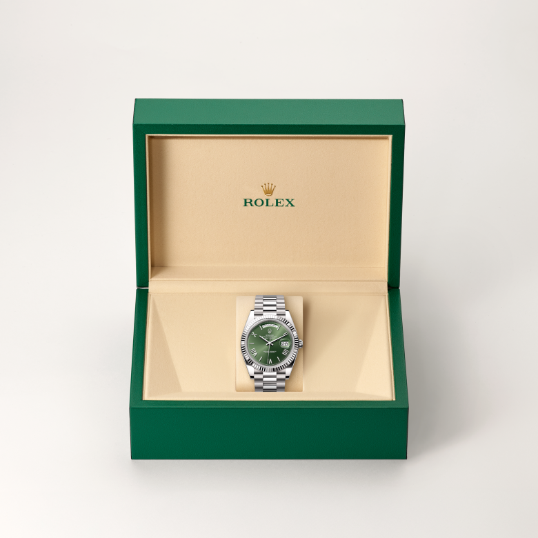 rolex Day-Date in 18 ct white gold, M228239-0033 - Global Watch Company (GWC)