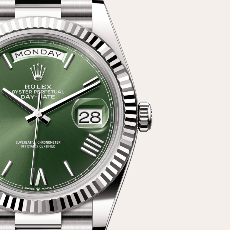rolex Day-Date in 18 ct white gold, M228239-0033 - Global Watch Company (GWC)