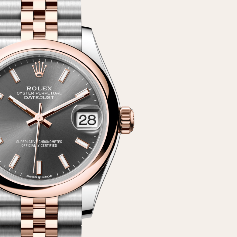 rolex Datejust in Everose Rolesor - combination of Oystersteel and Everose gold, M278241-0018 - Global Watch Company (GWC)