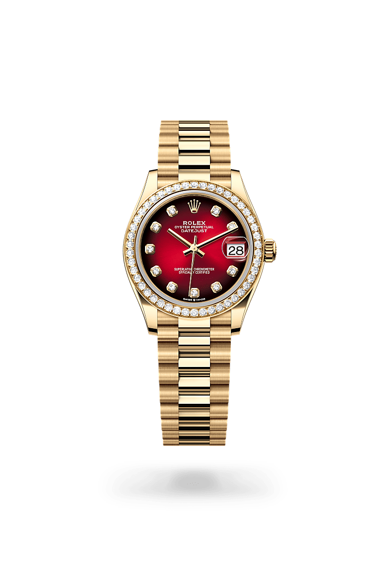 rolex Datejust in 18 ct yellow gold, M278288RBR-0041 - Global Watch Company (GWC)