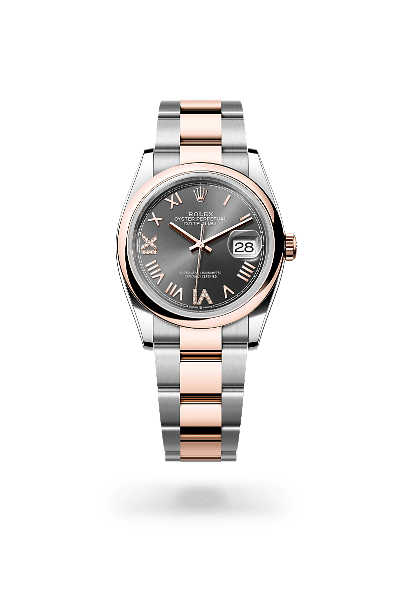 rolex Datejust in Everose Rolesor - combination of Oystersteel and Everose gold, M126201-0048 - Global Watch Company (GWC)