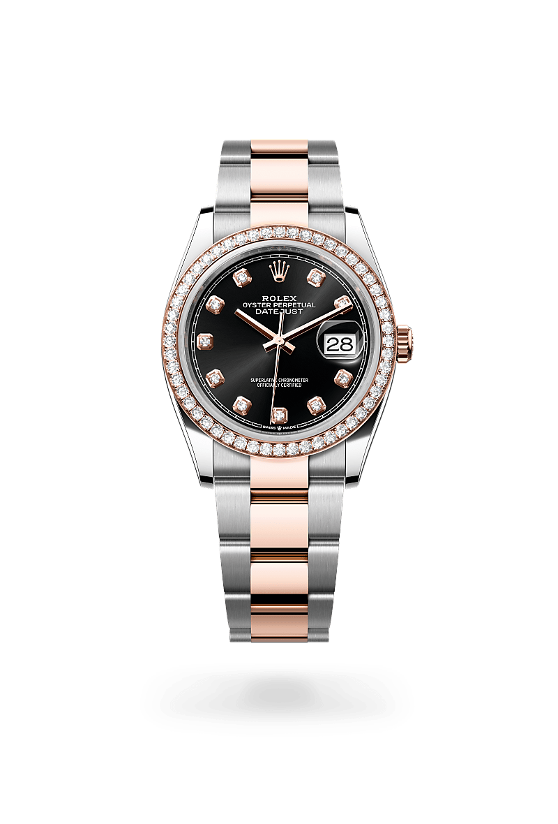 rolex Datejust in Everose Rolesor - combination of Oystersteel and Everose gold, M126281RBR-0008 - Global Watch Company (GWC)
