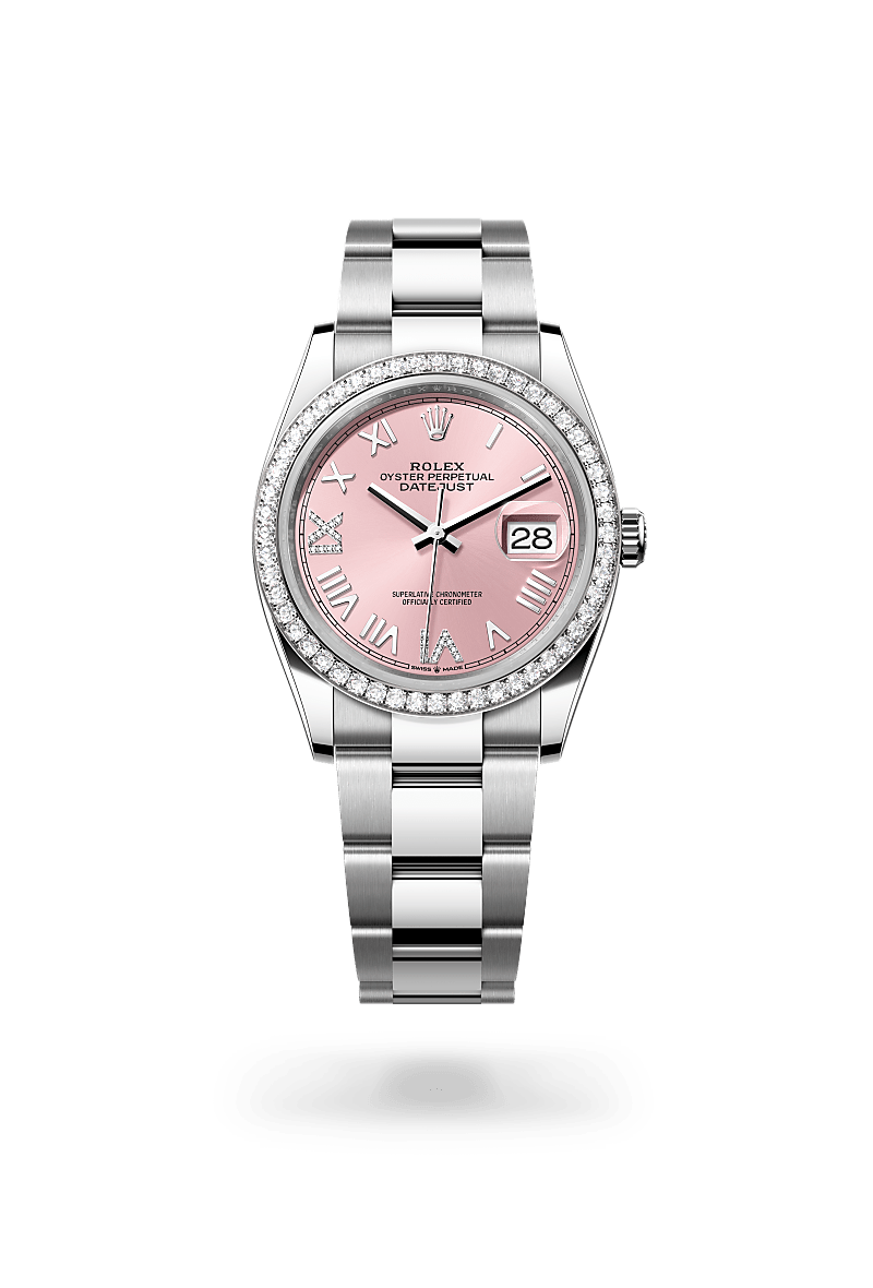 rolex Datejust in White Rolesor - combination of Oystersteel and white gold, M126284RBR-0058 - Global Watch Company (GWC)
