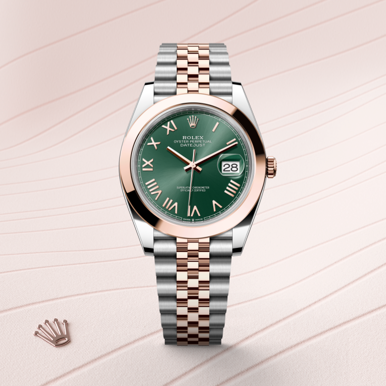 rolex Datejust in Everose Rolesor - combination of Oystersteel and Everose gold, M126301-0022 - Global Watch Company (GWC)