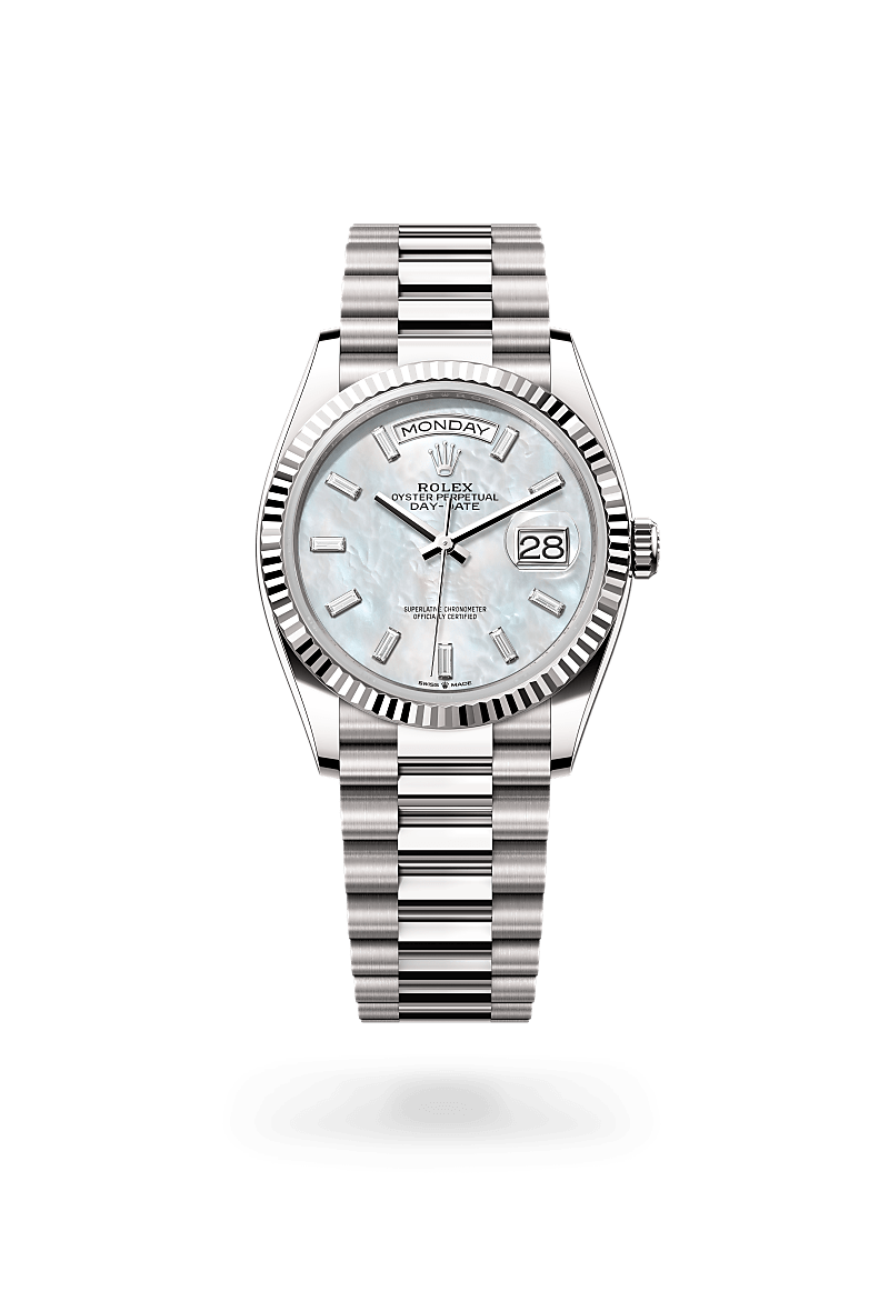 rolex Day-Date in 18 ct white gold, M128239-0065 - Global Watch Company (GWC)
