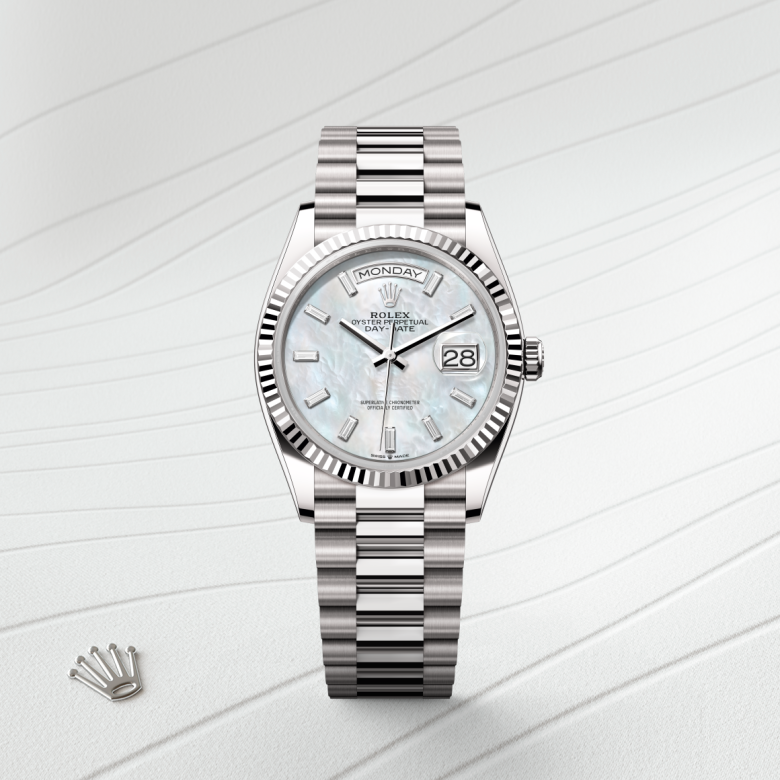 rolex Day-Date in 18 ct white gold, M128239-0065 - Global Watch Company (GWC)
