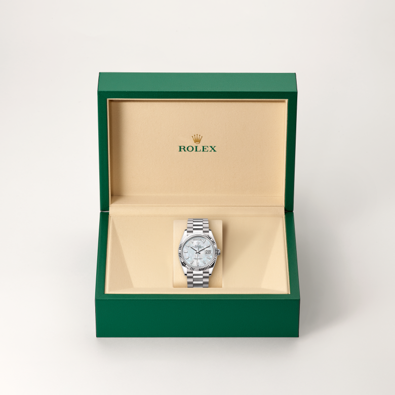 rolex Day-Date in 18 ct white gold, M128239-0065 - Global Watch Company (GWC)