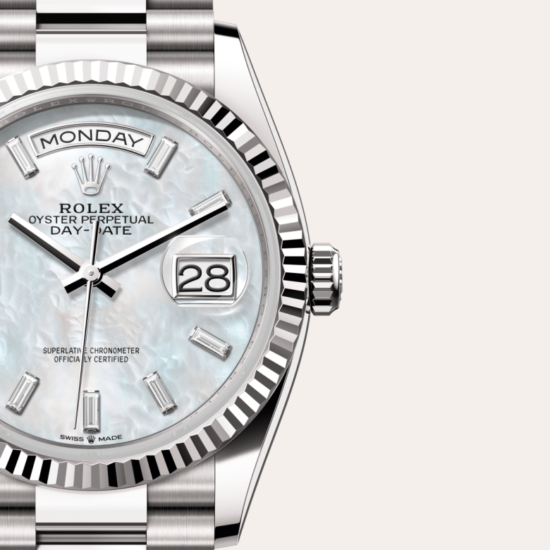 rolex Day-Date in 18 ct white gold, M128239-0065 - Global Watch Company (GWC)
