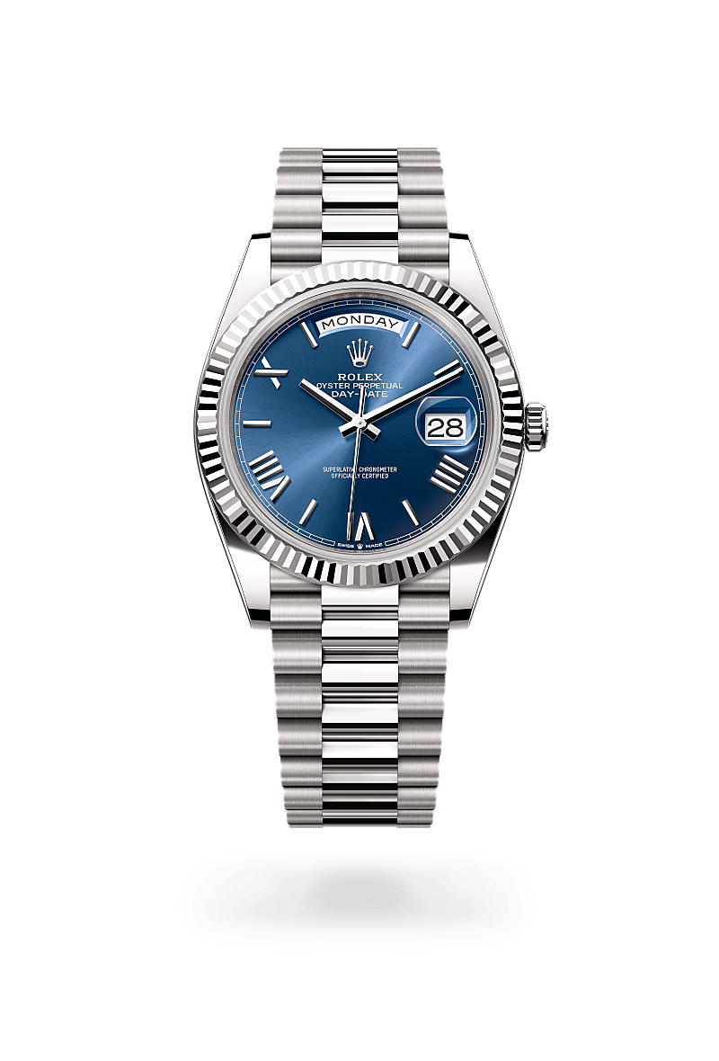 rolex Day-Date in 18 ct white gold, M228239-0007 - Global Watch Company (GWC)