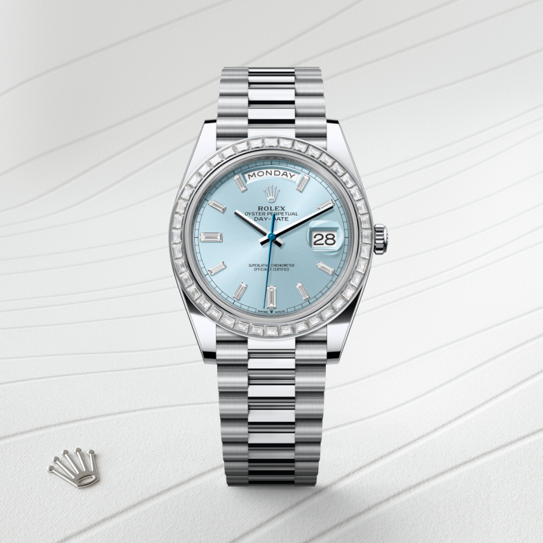 rolex Day-Date in Platinum, M228396TBR-0002 - Global Watch Company (GWC)