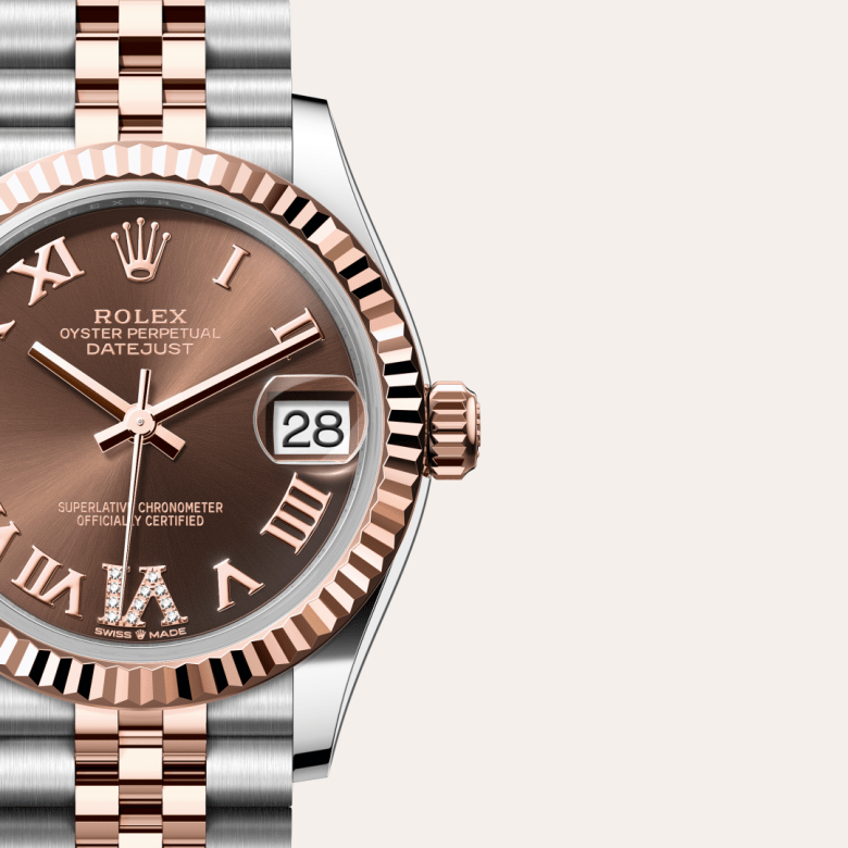 rolex Datejust in Everose Rolesor - combination of Oystersteel and Everose gold, M278271-0004 - Global Watch Company (GWC)