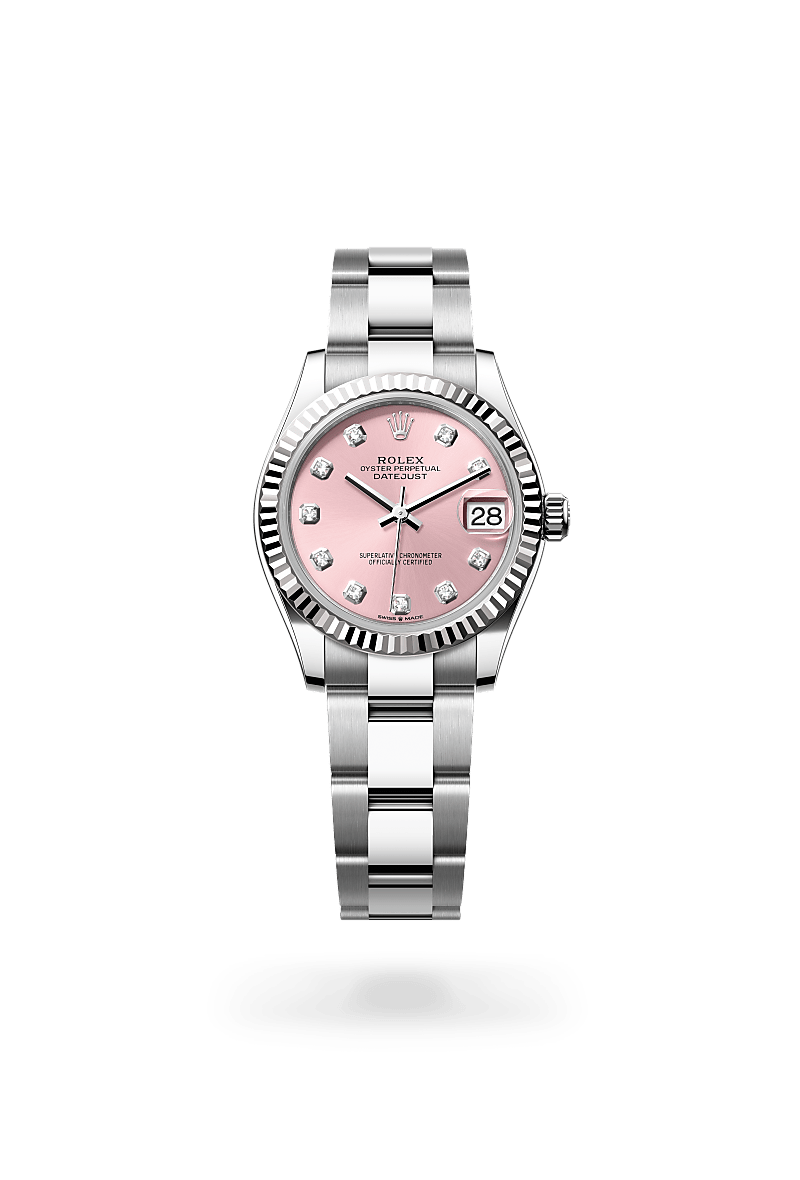 rolex Datejust in White Rolesor - combination of Oystersteel and white gold, M278274-0031 - Global Watch Company (GWC)