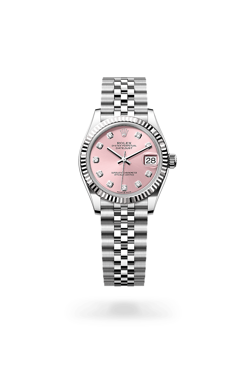 rolex Datejust in White Rolesor - combination of Oystersteel and white gold, M278274-0032 - Global Watch Company (GWC)