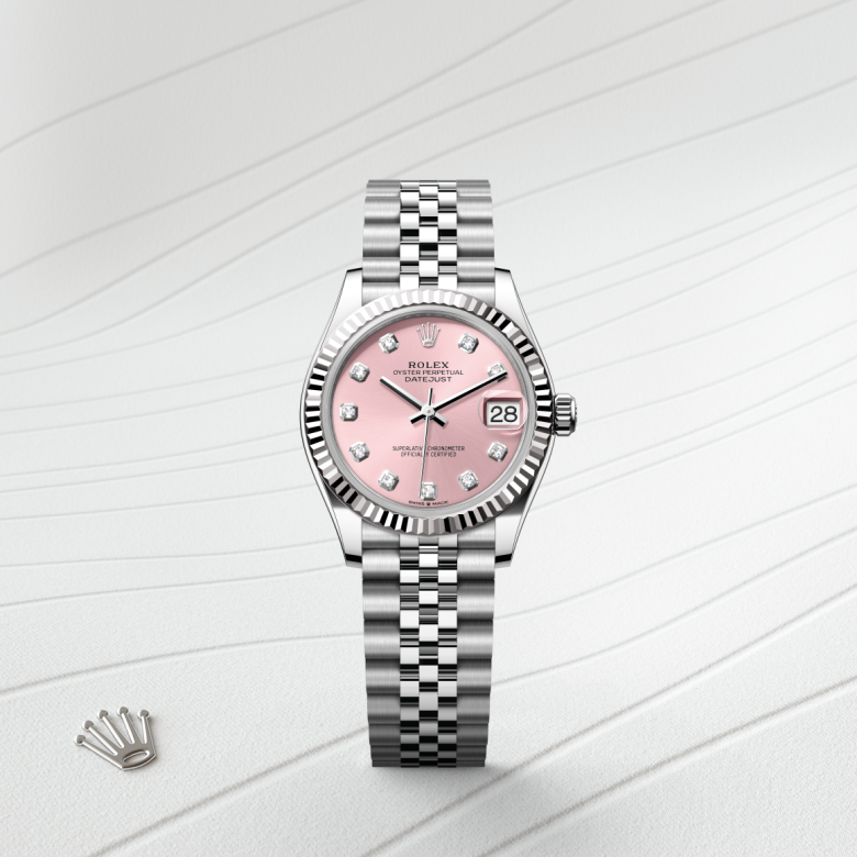 rolex Datejust in White Rolesor - combination of Oystersteel and white gold, M278274-0032 - Global Watch Company (GWC)
