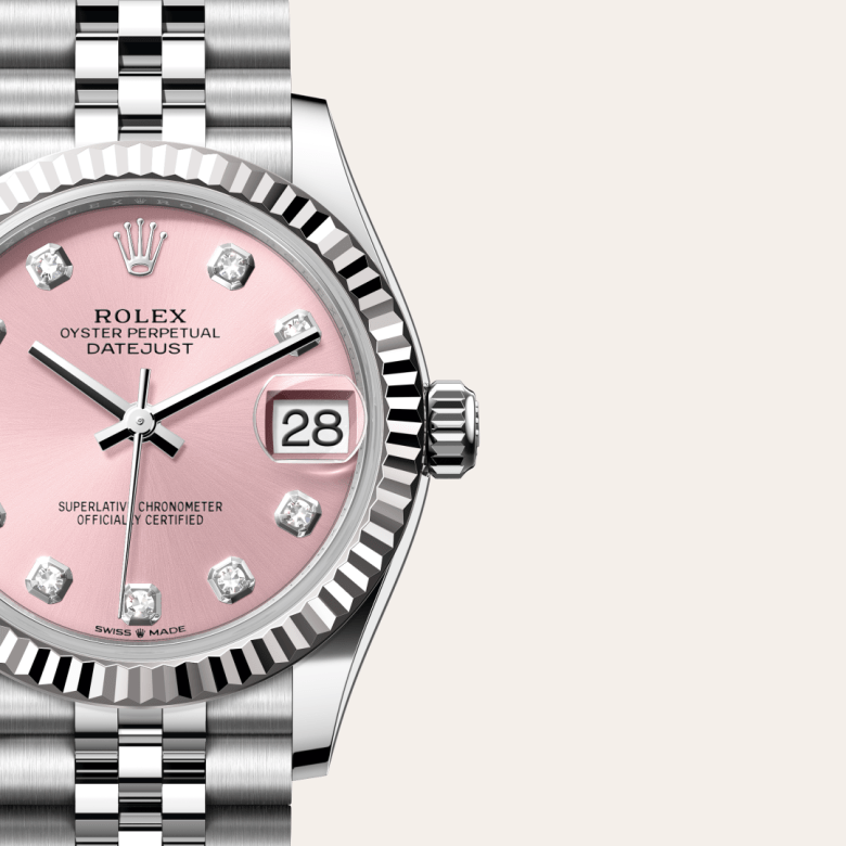 rolex Datejust in White Rolesor - combination of Oystersteel and white gold, M278274-0032 - Global Watch Company (GWC)