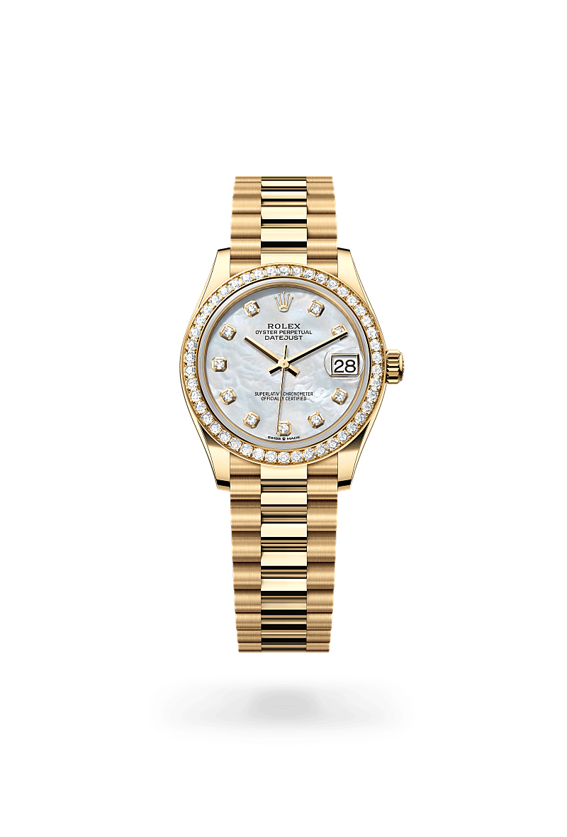 rolex Datejust in 18 ct yellow gold, M278288RBR-0006 - Global Watch Company (GWC)