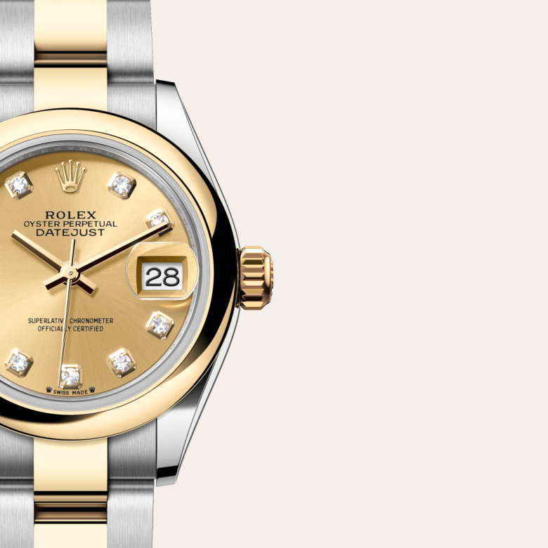 rolex Lady-Datejust in Yellow Rolesor - combination of Oystersteel and yellow gold, M279163-0012 - Global Watch Company (GWC)